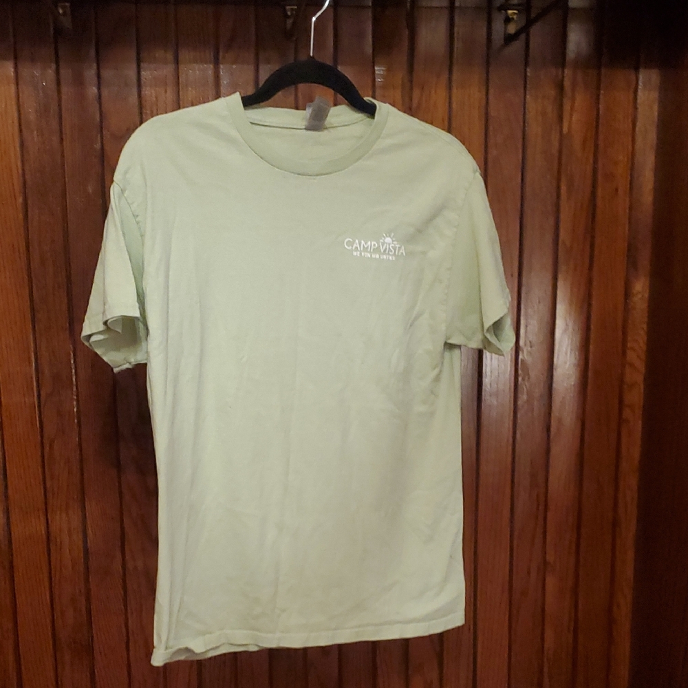 3 For $18 GILDAN Light Green Women's T-Shirt CAMP VISTA